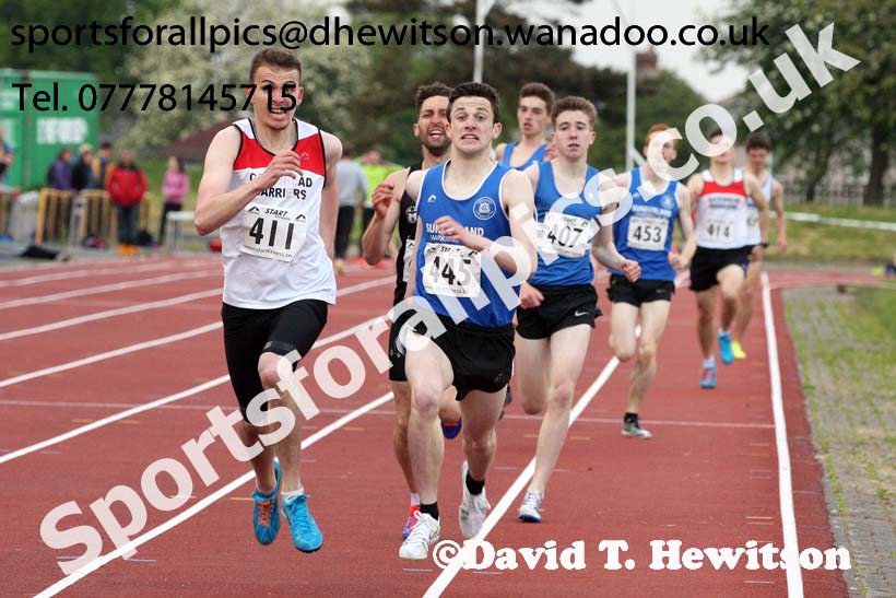 Jimmy Hedley 800 metres Cup, North East Grand Prix, Monkson Stadium, Jarrow. Photo: David T. Hewitson/Sports for All Pics